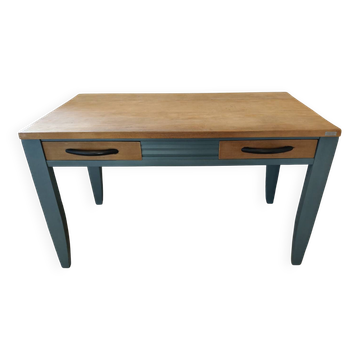1950s solid beech desk
