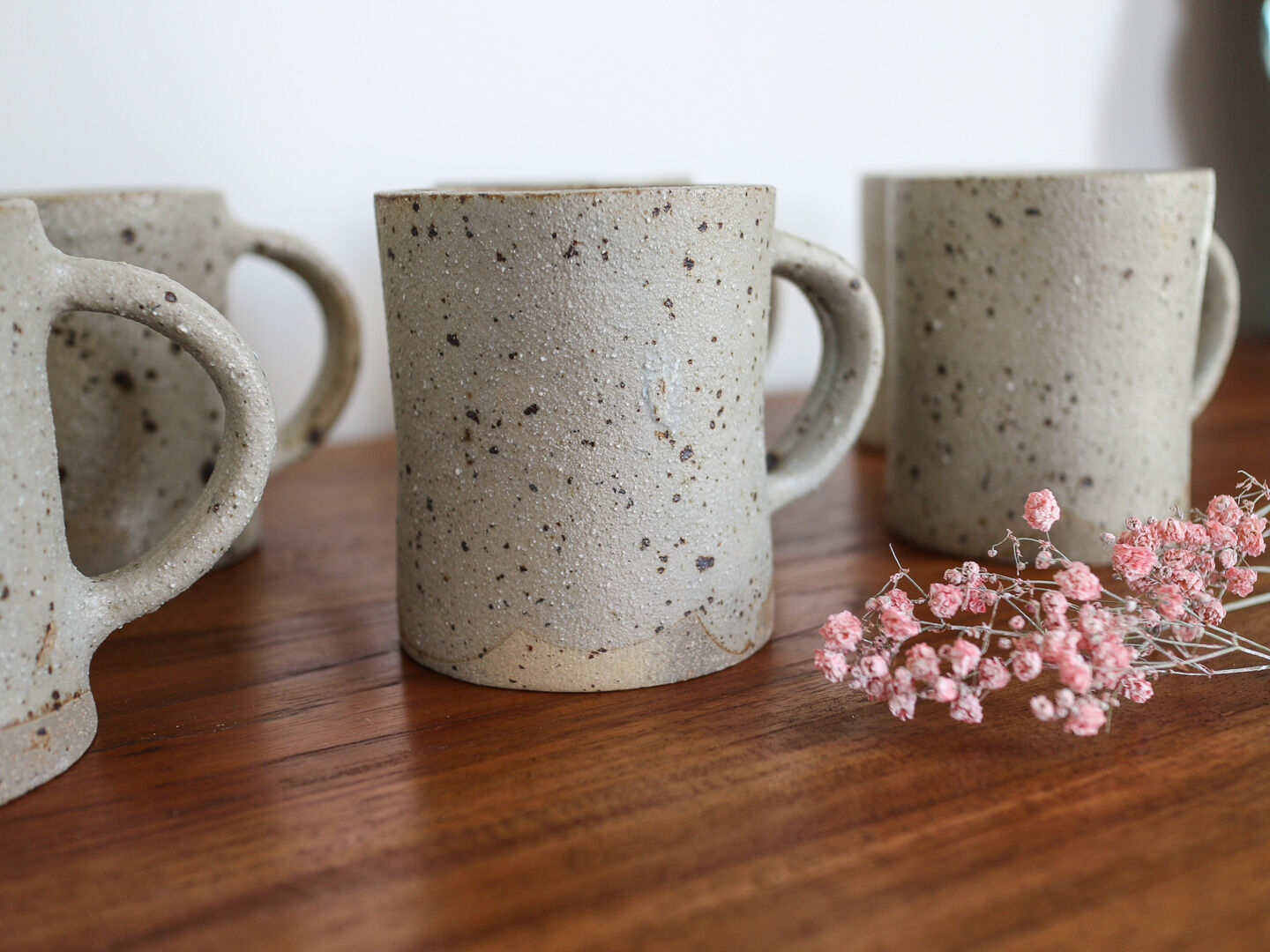 Grey sandstone mugs