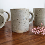 Grey sandstone mugs