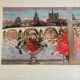 Lithograph signed by Michel Henry - The Institute and Notre Dame de Paris