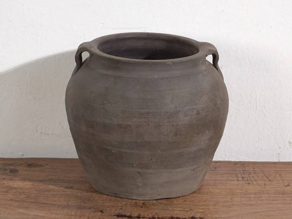 Small grey antique vase (c.1900) #16