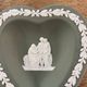 Sage green jasperware catchall Wedgwood
