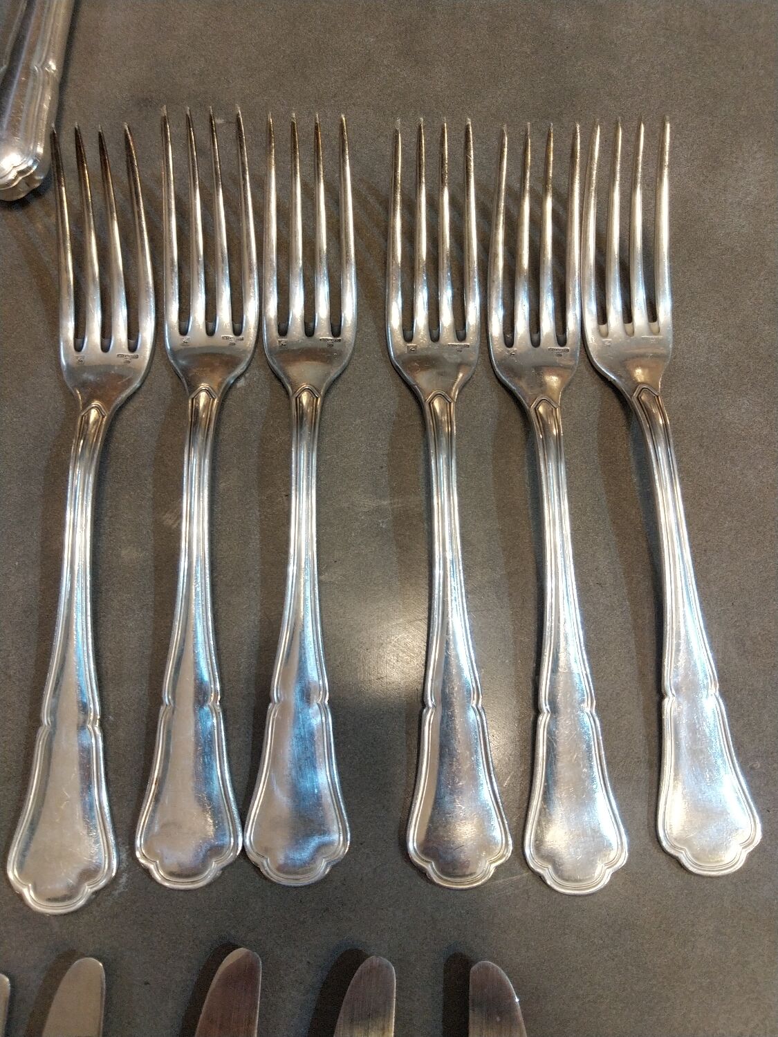 Ercuis silver-plated cutlery set