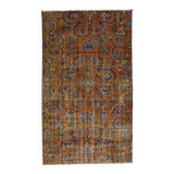 Tapis Oushak Vintage – Couleurs Vibrantes & Motifs Dynamiques, 160 x 277 cm
