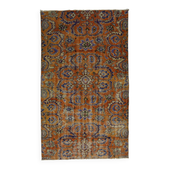 Tapis Oushak Vintage – Couleurs Vibrantes & Motifs Dynamiques, 160 x 277 cm