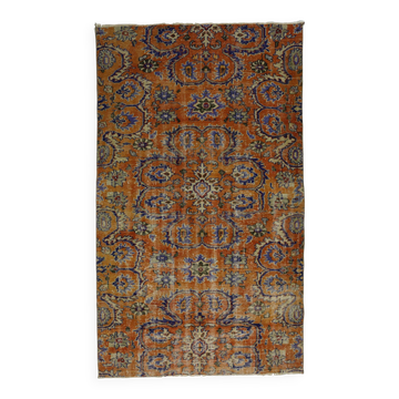 Tapis Oushak Vintage – Couleurs Vibrantes & Motifs Dynamiques, 160 x 277 cm