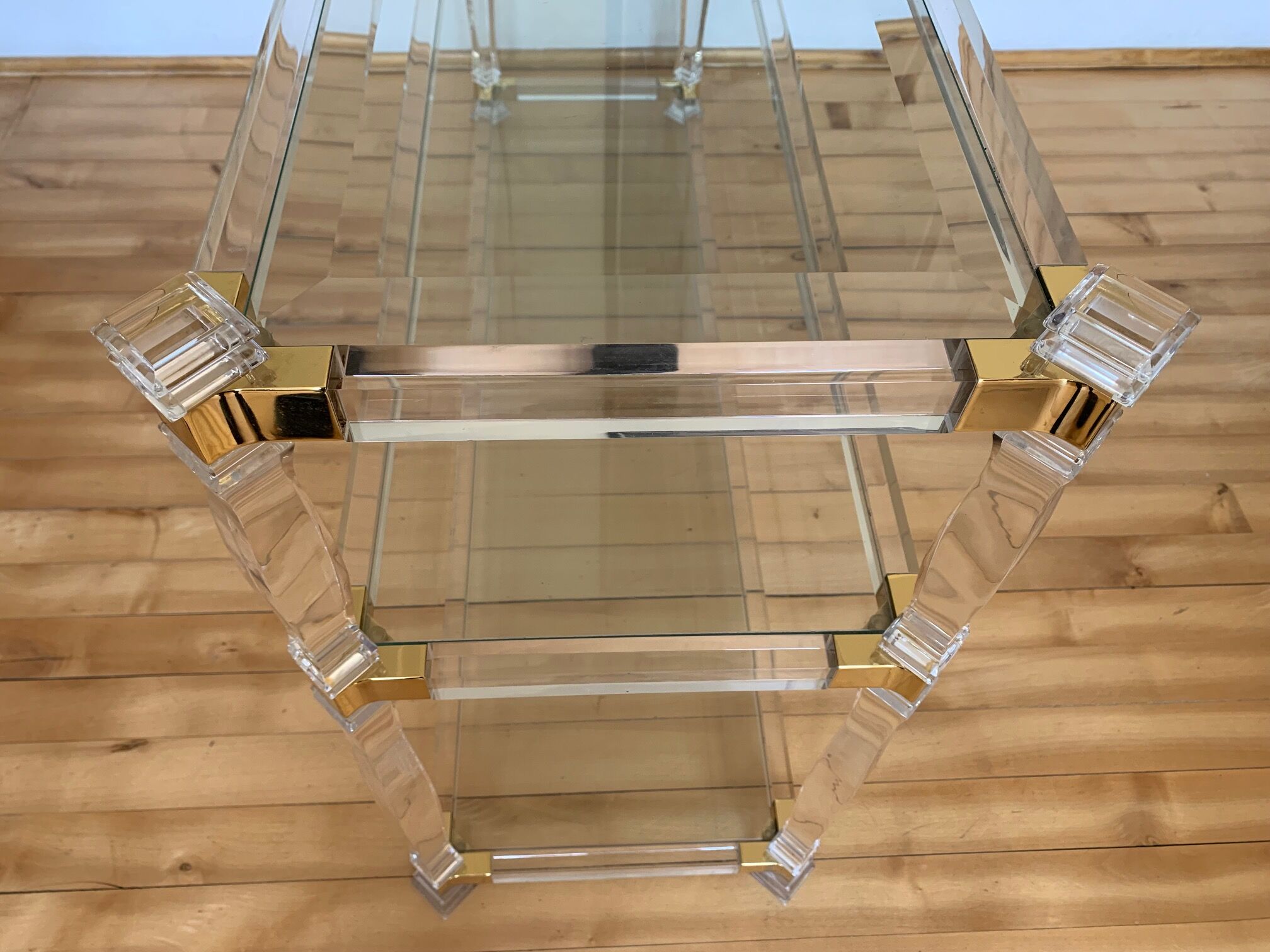 Lucite console Orsenigo 1970s