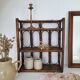Vintage rattan shelf