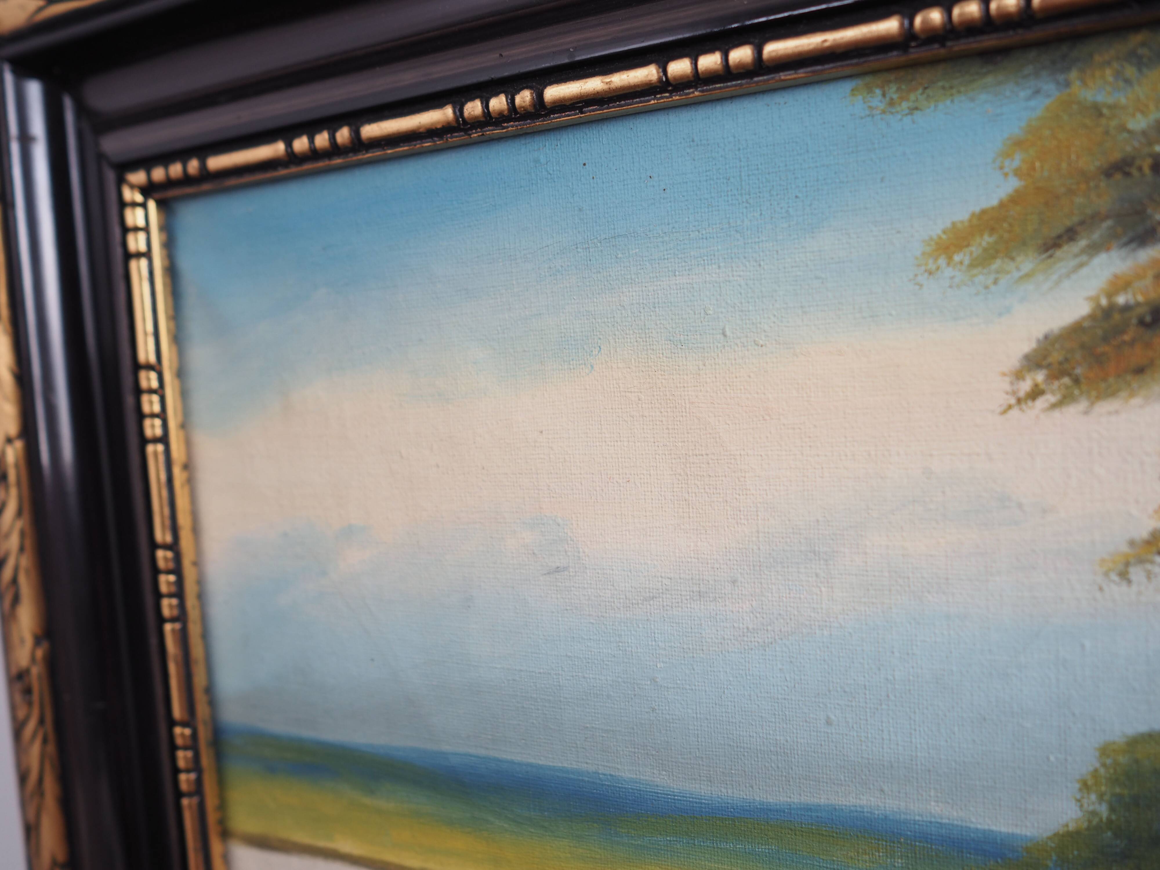 Painting „The Way to Home”, Scandinavian design, 1970s, by V. Kier