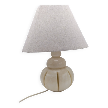Lampe en albâtre 70 ' pied ajourée lumineux