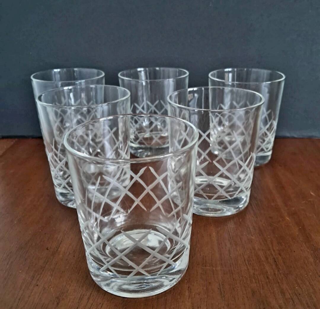6 verres à whisky verrerie de Reims