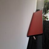Vintage red formica shelf