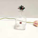 Transparent Murano Glass Decanter Bottle by Carlo Moretti, Italy