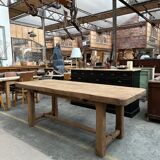 Solid oak campaign table