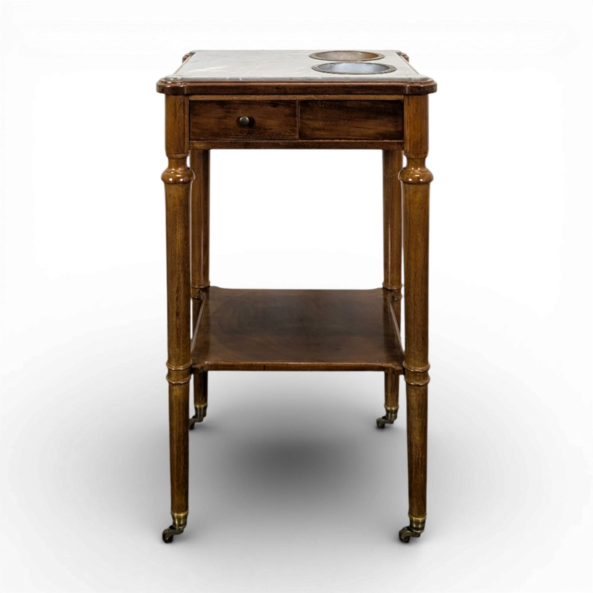 Mahogany refreshment cabinet from the early 19th century.