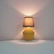 Lampe jaune vintage marron clair nuance marron argile