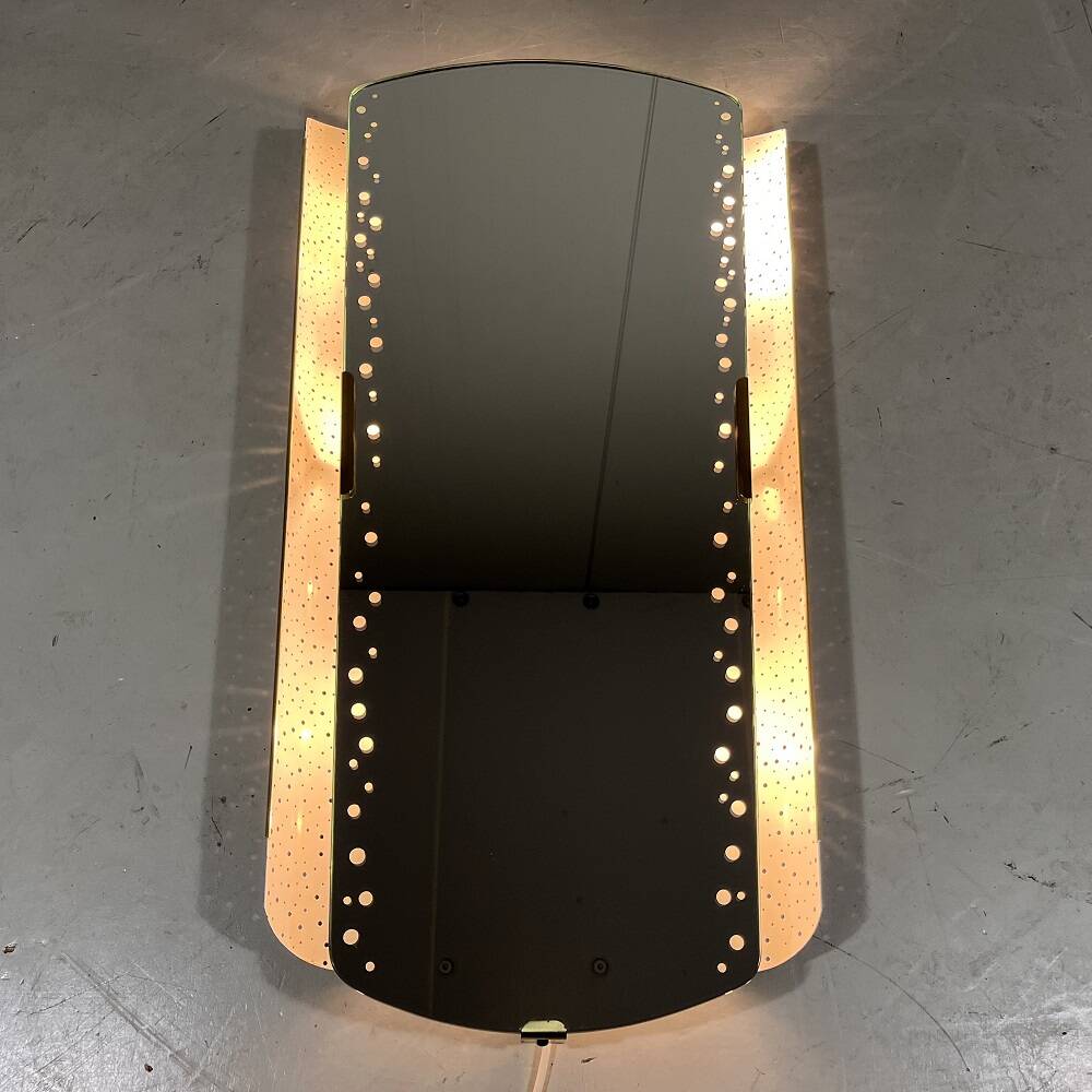 Ernest Igl illuminated mirror for Hillebrand Germany