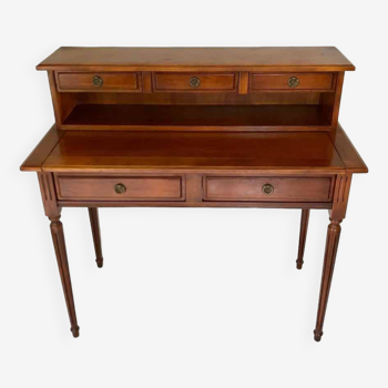 Small tiered desk in cherry wood 1970