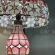 Tiffany-style lamp in mother-of-pearl.