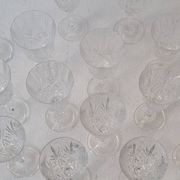 Ensemble de 20 verres en cristal taillé à la main (1985)
