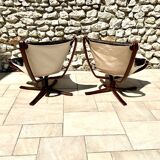 Pair of Scandinavian armchairs, Falcon by Sigurd Ressel, 1970s, produced