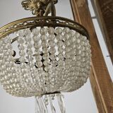 Napoleon III basket chandelier with tassels