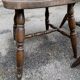 3 18th century western chairs in curved solid wood