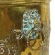 Large Brass Planter Jardinière Firewood Repoussé ca 1900