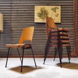 Set of 6 stackable chairs Baumann Manhattan