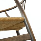 Pair of CH24 wishbone dining chairs by Hans Wegner for Carl Hansen Denmark