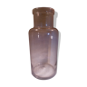 Bocal à pharmacie en verre soufflé, vide, sans étiquette et couvercle