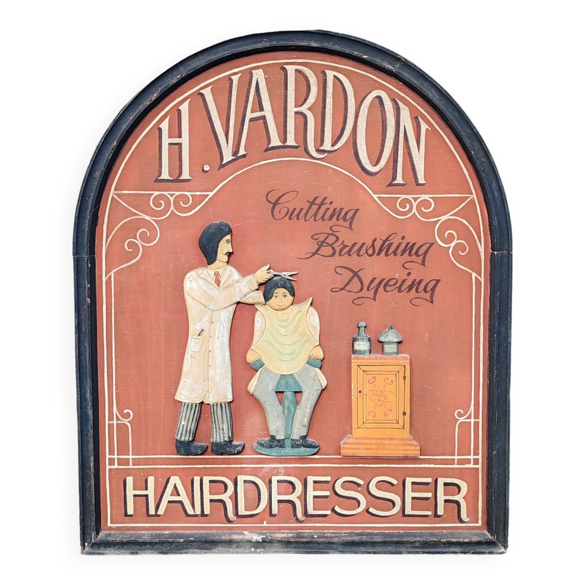 Hairdresser wooden sign