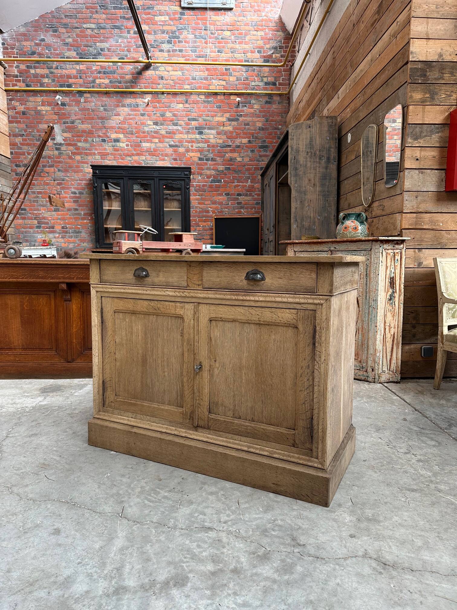Late 19th century oak sideboard