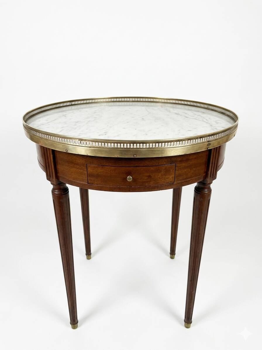 Louis XVI style bouillotte table in mahogany
