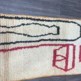 Handmade Moroccan runner rug 300cm x 70cm