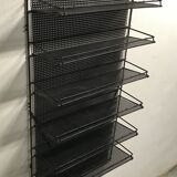 50s shop perforated metal wall shelf