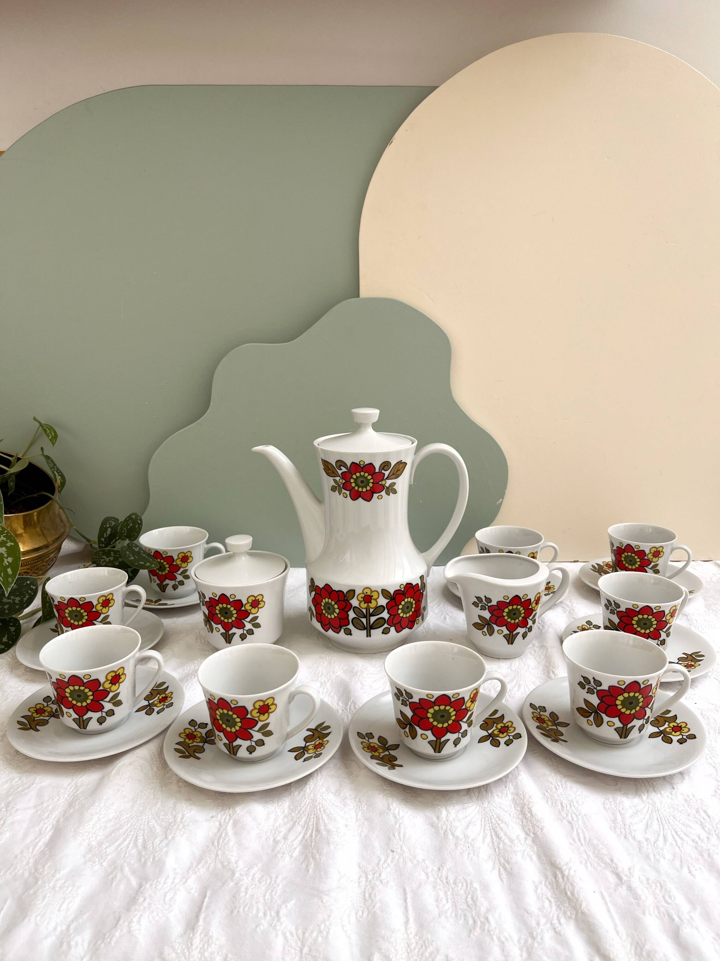 Seltmann Weiden K W.Germany Bavaria porcelain coffee service - 1970s