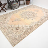 7x11 classic turkish vintage rug, vintage carpet rug 331x205cm