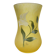 Yellow glass paste vase from the early 20th century signed Lily