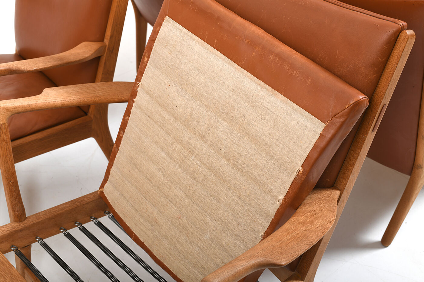 Lot de 4 fauteuils AP-16 en chêne par Hans Wegner