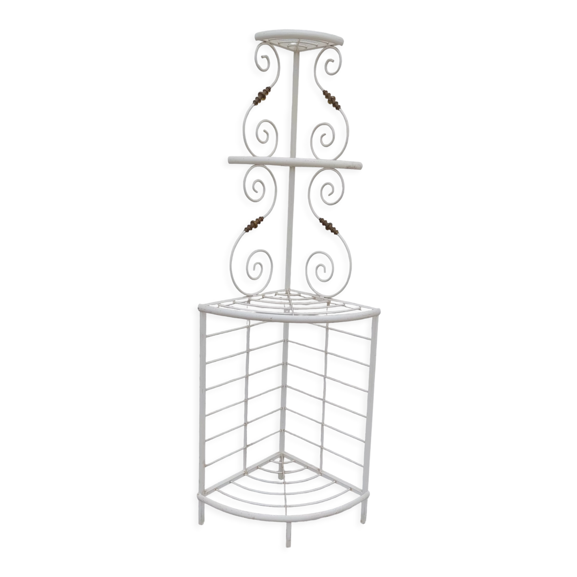 Étagère de coin de boulanger en fer