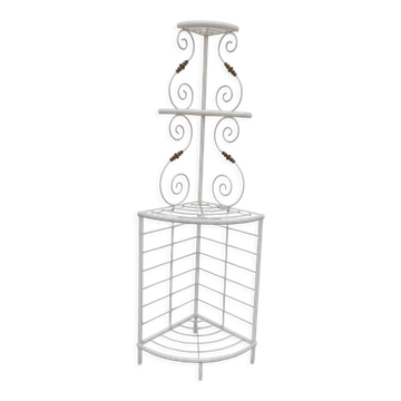 Iron baker's corner shelf