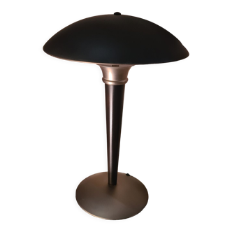 Lampe champignon (dit paquebot), h41 x l31, noir mat
