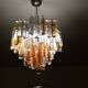 Crystal chandelier Italian vintage Venini trilobo