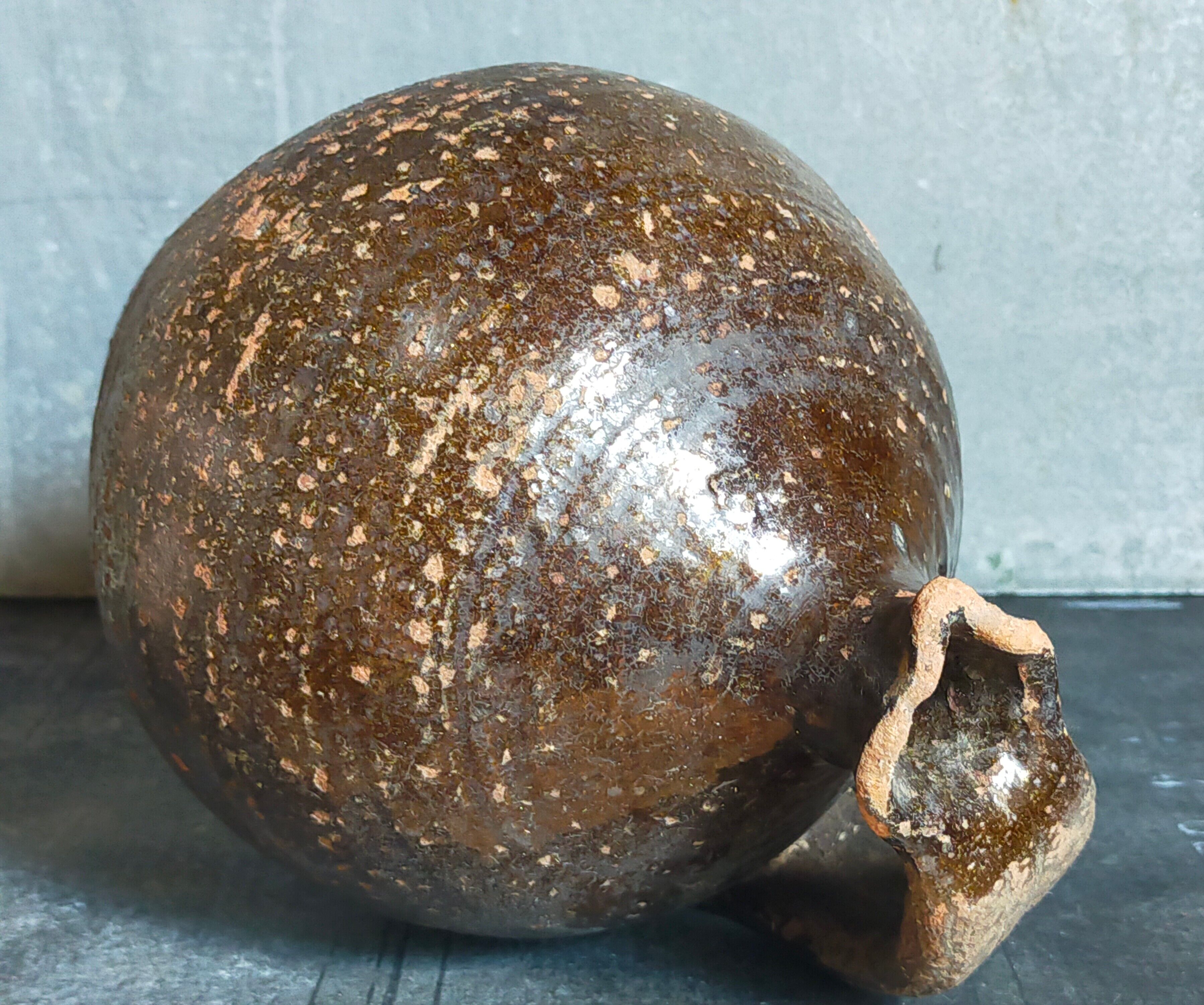 Poterie traditionnelle art-populaire terre émaillée XIXème