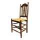 Dutch chair in oak with a straw seat