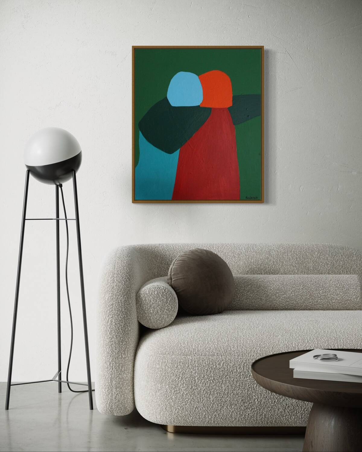 Come closer painting on stretched canvas by Bodasca