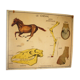 School poster Nightingale the rabbit and horse 90x75cm