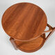 Midcentury danish trolley with 2 serving trays in teak 1960s
