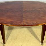 Oval mahogany table Empire style